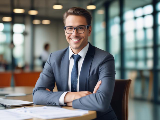 Create a hyper-realistic, high-resolution close-up photograph that captures the essence of sales enablement. In the image, focus on a confident sales professional in business attire, standing in a well-lit office environment. The individual should be holding a digital tablet and reviewing insightful data or charts, showcasing their dedication to mastering sales strategies. Their expression should exhibit determination and focus, signifying the drive for success.

Ensure the background is minimalistic and un