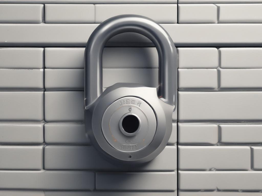 A close-up shot of a secure lock symbolizing data protection. The lock should be shown in a hyper-realistic style, rendered with a 45mm f/1.2 lens. The background should be simple and blurred to keep focus on the lock, with a color palette incorporating rgb(50, 170, 39) as the primary color.