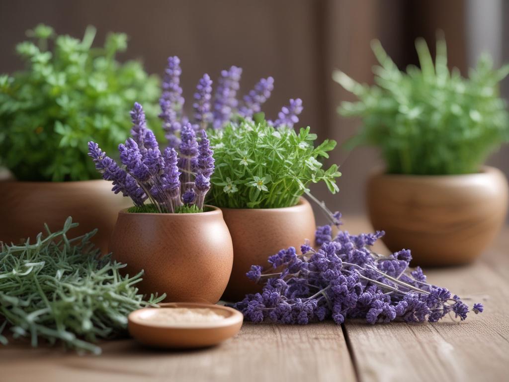 high resolution of a Healing Herb Garden Kit with lavender,