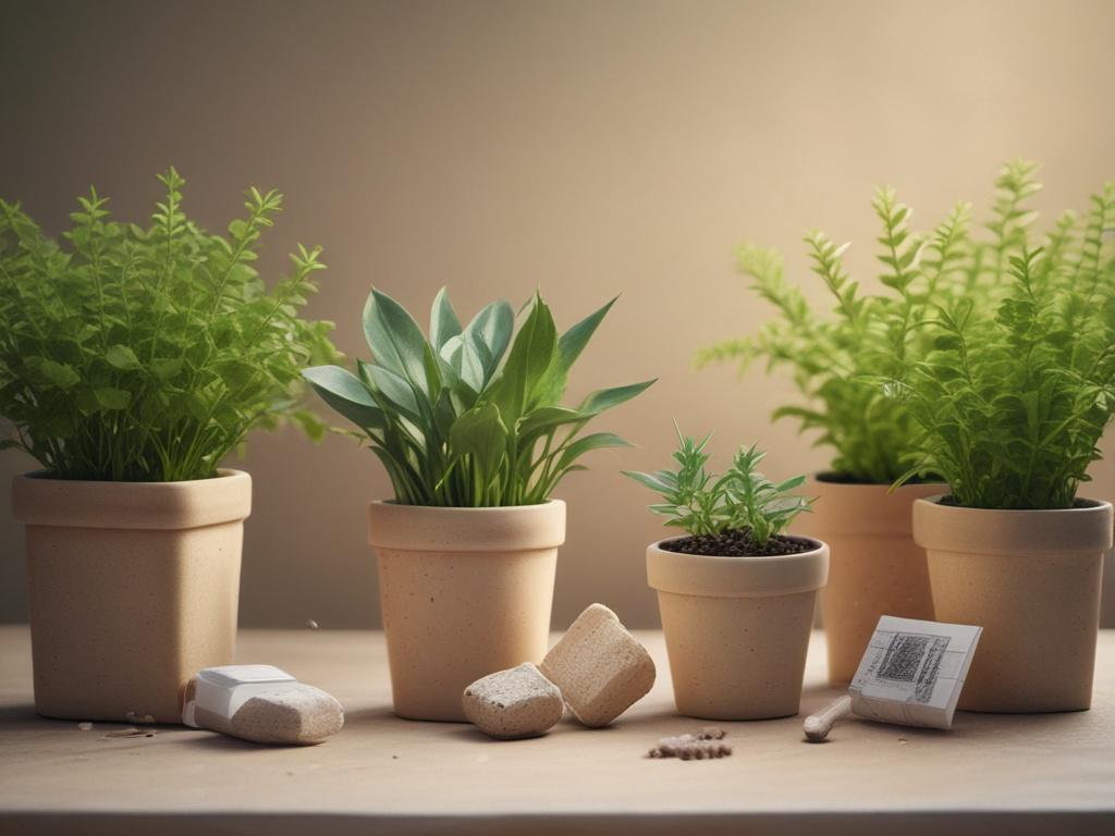 realistic of a healing garden kit including seed packets and