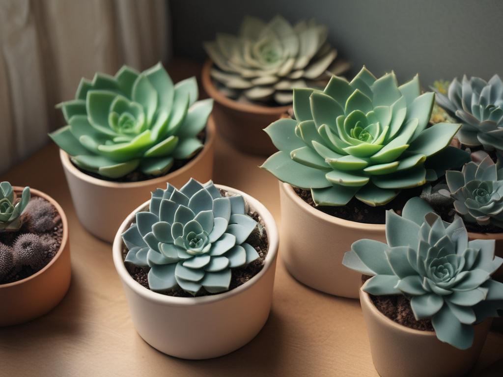 high resolution of a serenity succulent kit displaying various succulent