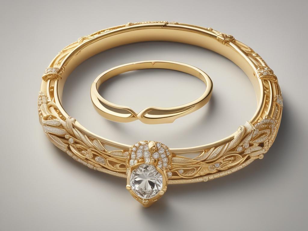 contemporary gold jewelry, modern designs, stylish elegance