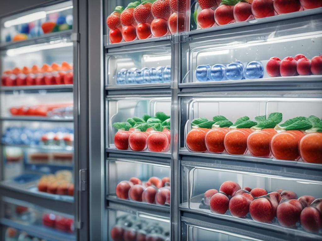 A hyper realistic close up of a Modular Freezer Core,