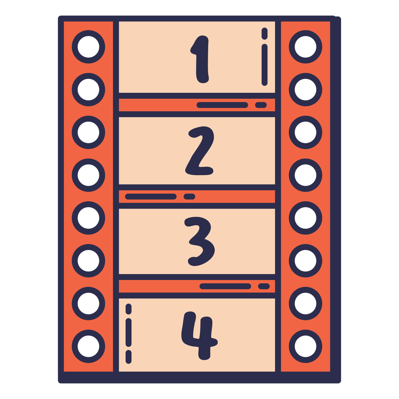 movie scene cinema movie illustration set fill style.png