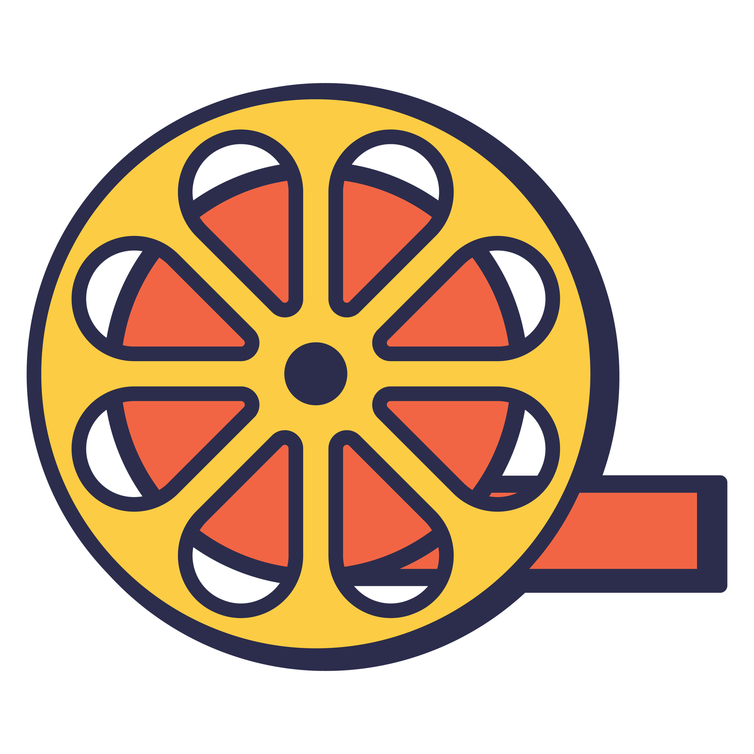 cinema reel cinema movie illustration set fill style.png