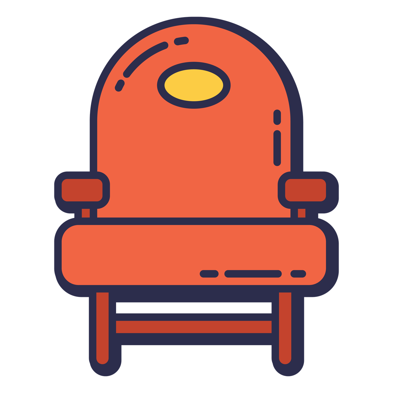 armchair cinema movie illustration set fill style.png