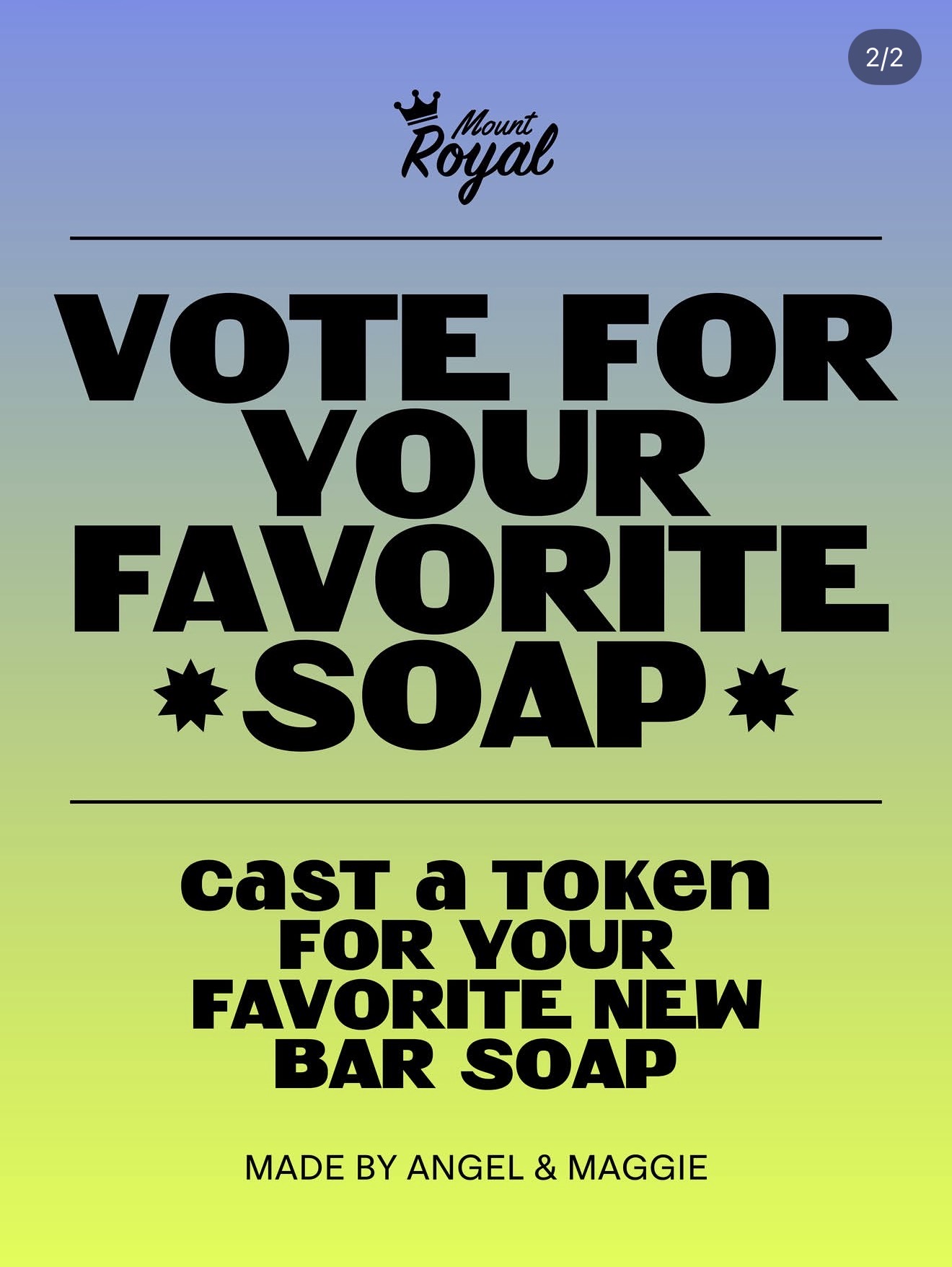 Mt. Royal Soaps * Night Market* flyer 2