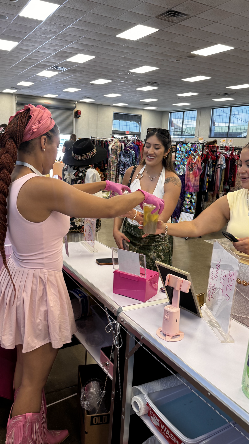 Serving delicious Sips drinks to customers