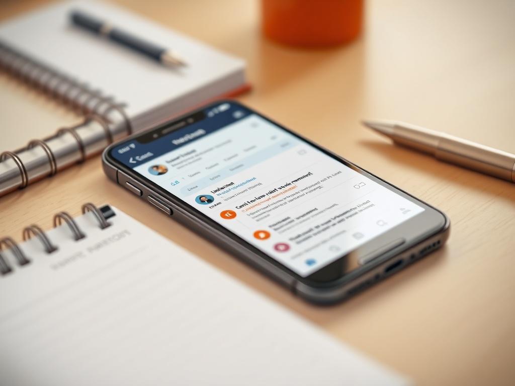 A close up shot of a smartphone displaying social media