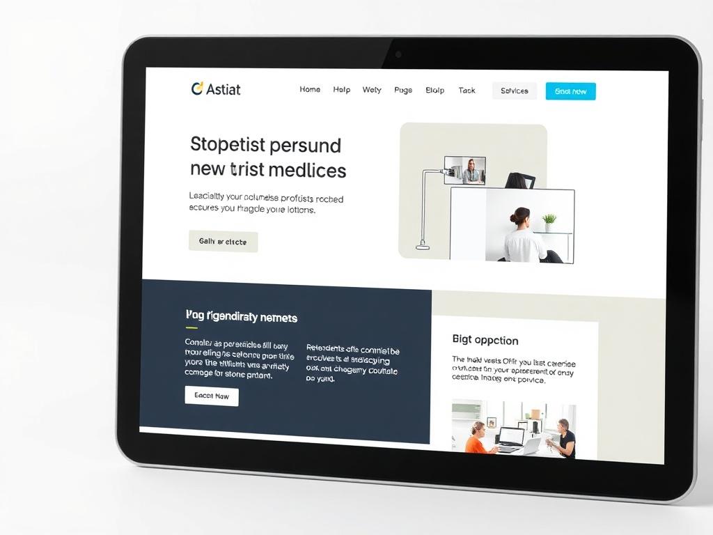 A high resolution image of a corporate website displayed on