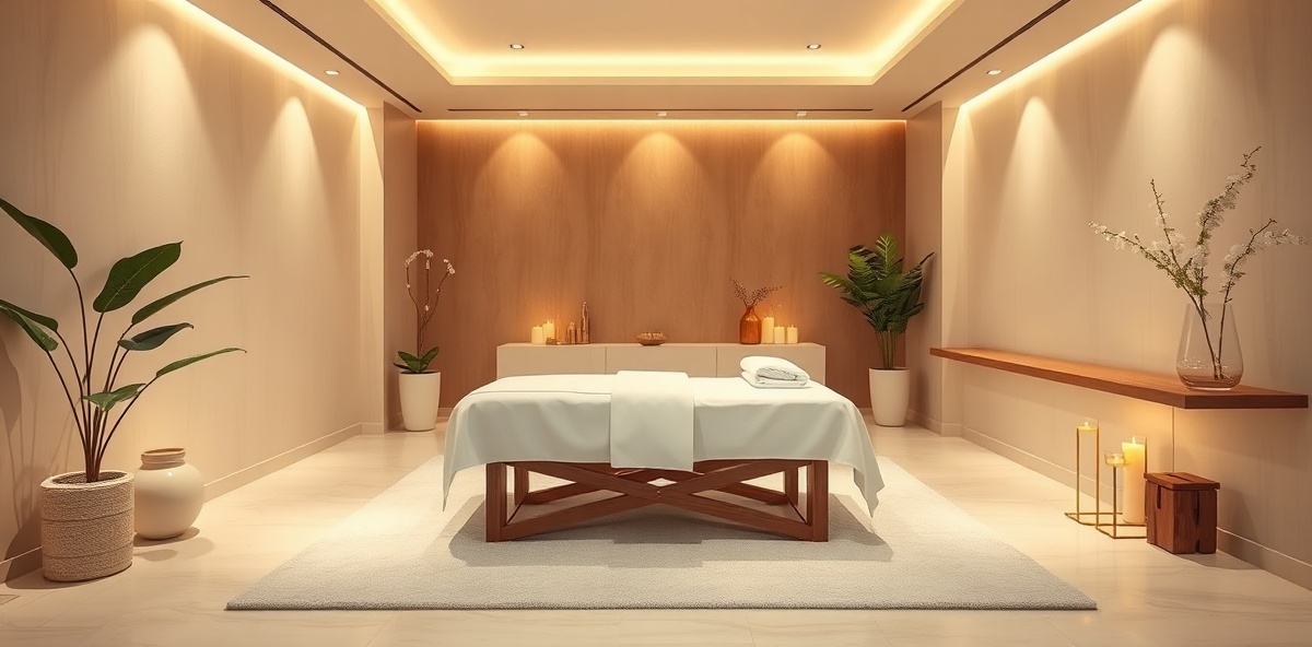 Luxury spa treatment room