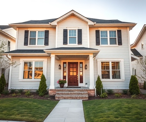 Modern residential home exterior