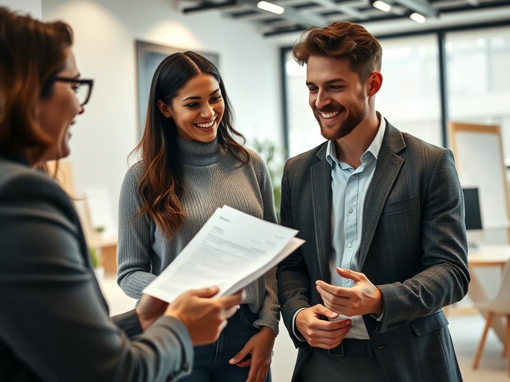 A close up shot of a financial advisor discussing mortgage