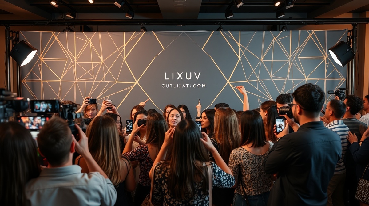 Brand activation event with photo booth