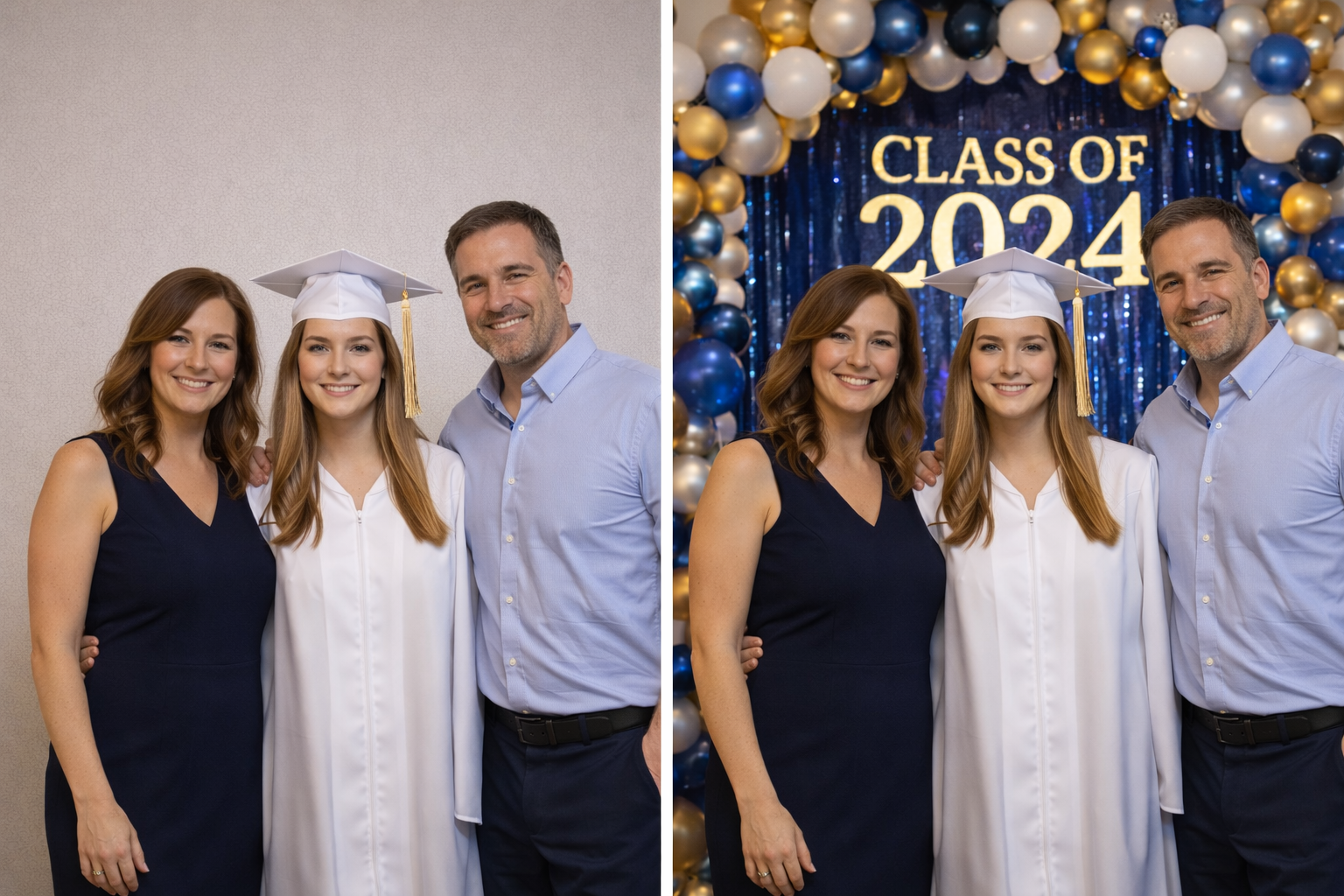 Event Before and After Photo Booth Comparison