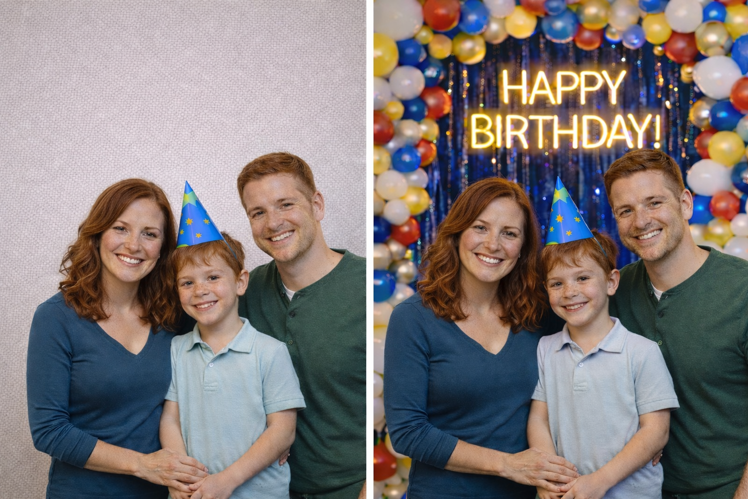 Event Before and After Photo Booth Comparison