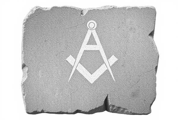 Masonic rough ashlar symbol