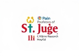 St. Jude Children's Research Hospital emblem with medical care symbolism