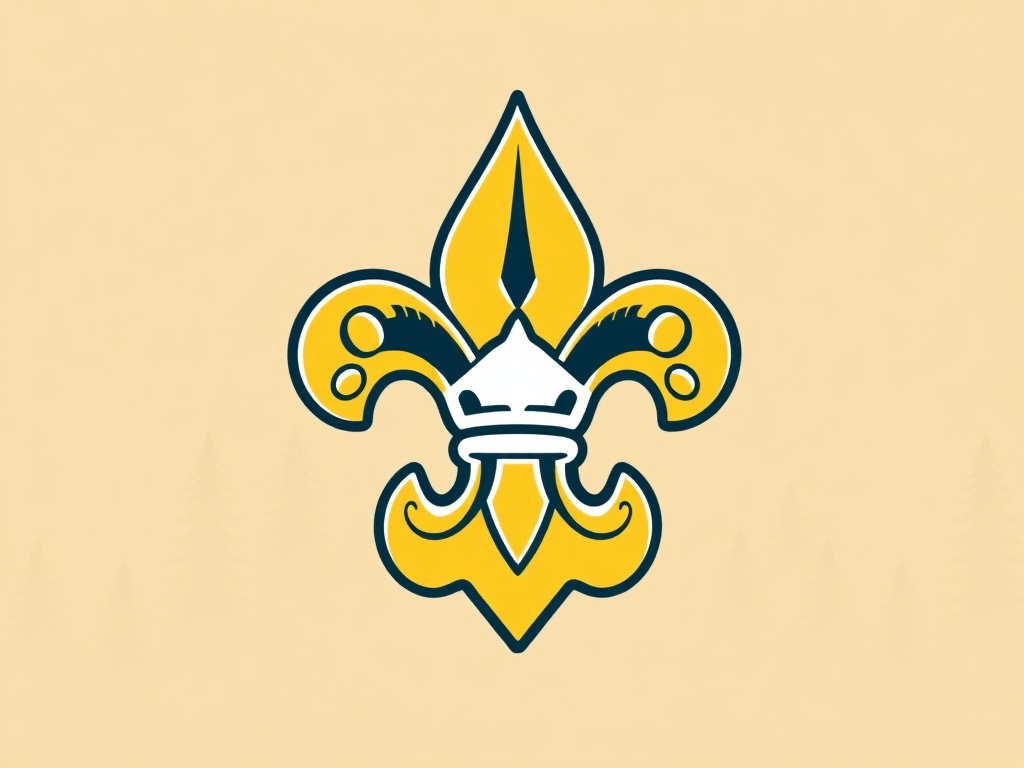 Boy Scouts of America emblem and logo with scout fleur-de-lis symbol