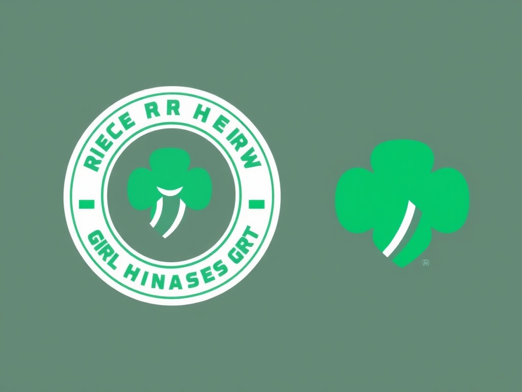 Girl Scouts of the USA emblem and logo with trefoil symbol