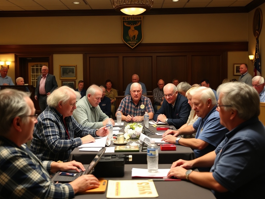 Moose members engaged in community service and charitable work