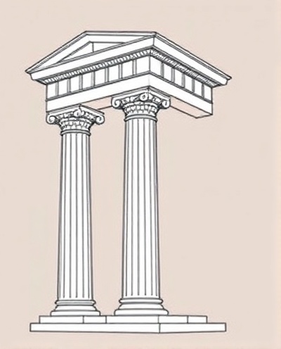 Doric Order architectural column