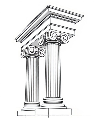 Ionic Order architectural column