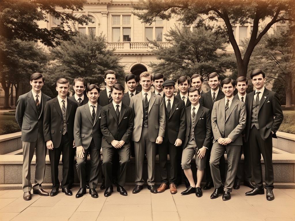 Founding members of Acacia fraternity from 1904 at University of Michigan