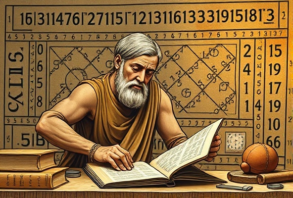 Pythagorean mathematician studying numbers and numerical relationships