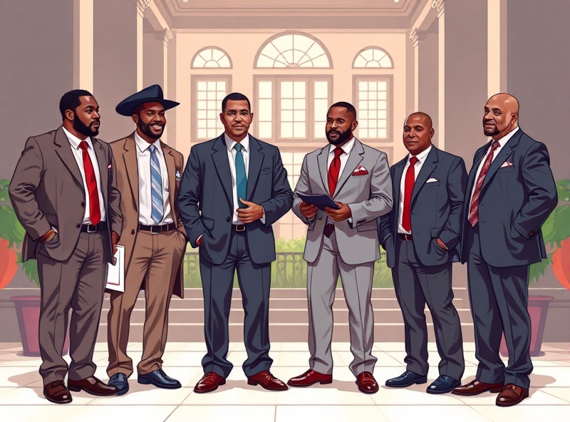 Alpha Phi Alpha brothers engaged in mentorship and community service, exemplifying leadership and brotherhood
