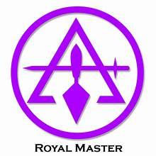 Royal and Select Masters Masonic emblem with crown and royal symbols