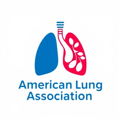 American Lung Association emblem with lung health and respiratory care symbolism