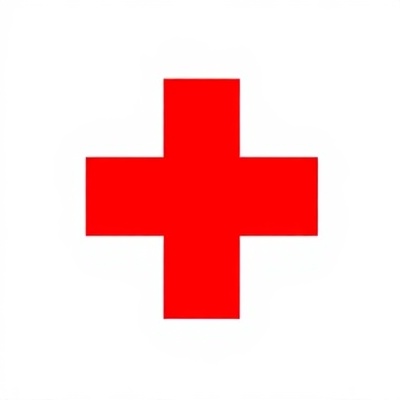 Red Cross humanitarian emblem and symbol