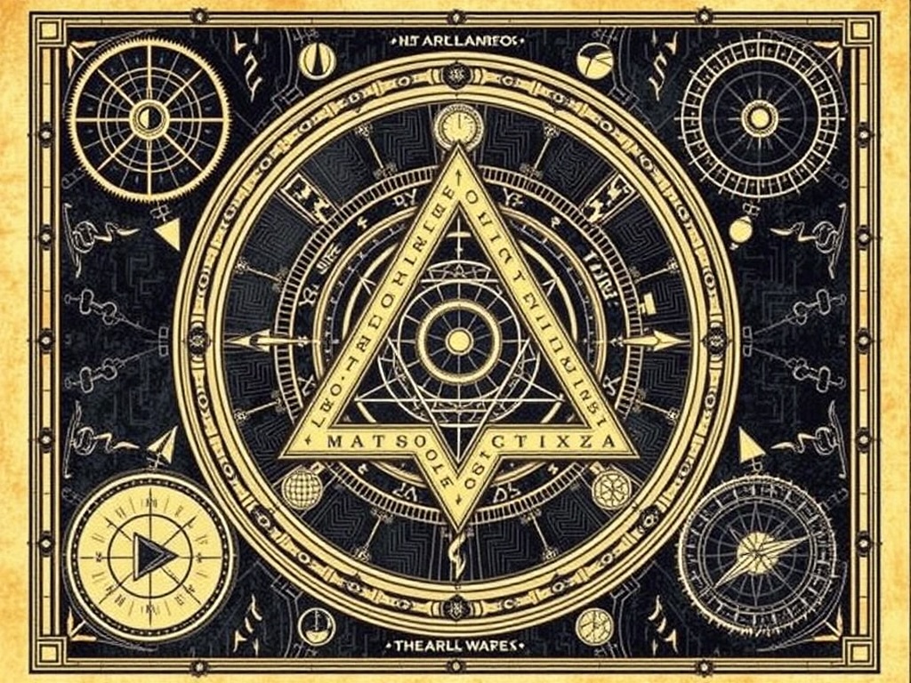 Sacred geometry and seven liberal arts of Freemasonry illustrated through geometric patterns and astronomical symbols