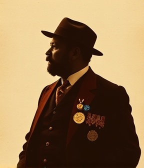 Portrait of prominent Odd Fellow civic advocate