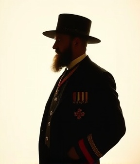 Portrait of Odd Fellow business leader and fraternal officer