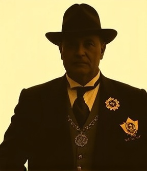 Portrait of Odd Fellow community and civic leader