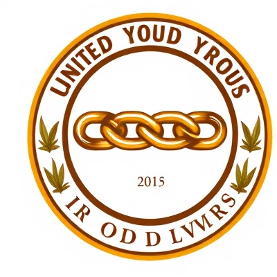 United Youth Groups in the Odd Fellows emblem with three-link chain and youth symbolism