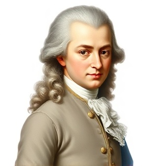 Wolfgang Amadeus Mozart portrait