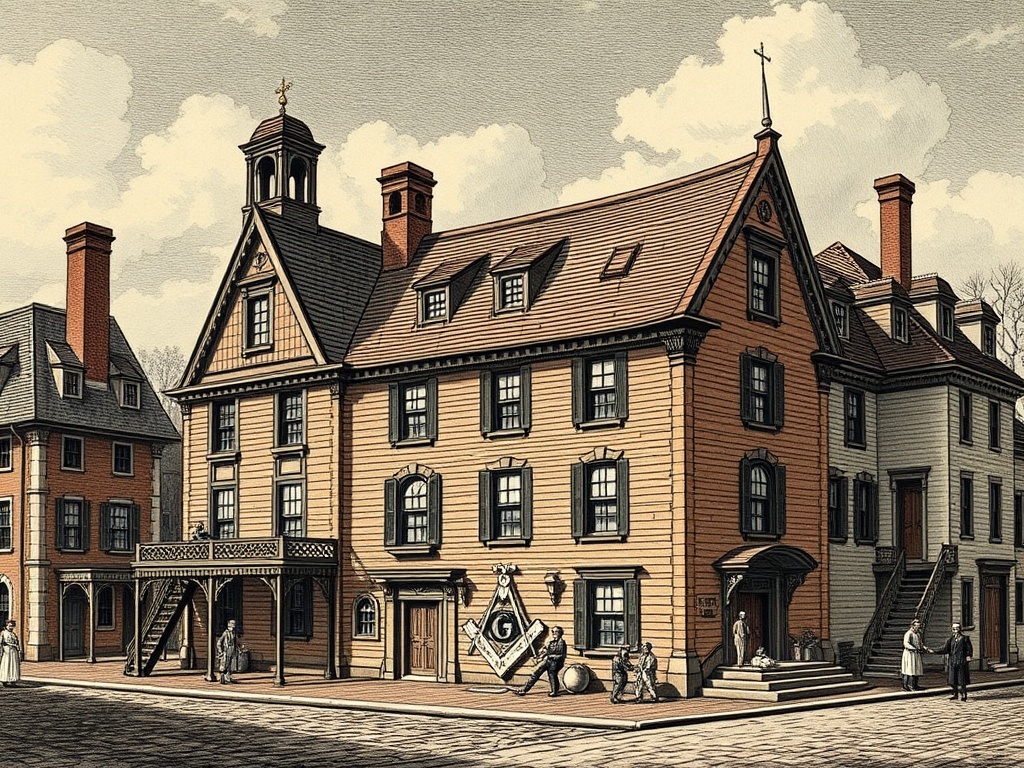 Pennsylvania freemasonry history showing colonial era lodges, Benjamin Franklin, and early American freemasonry