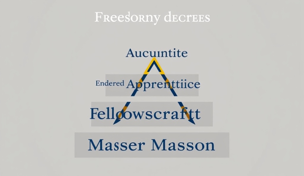 Three degrees of Freemasonry progression