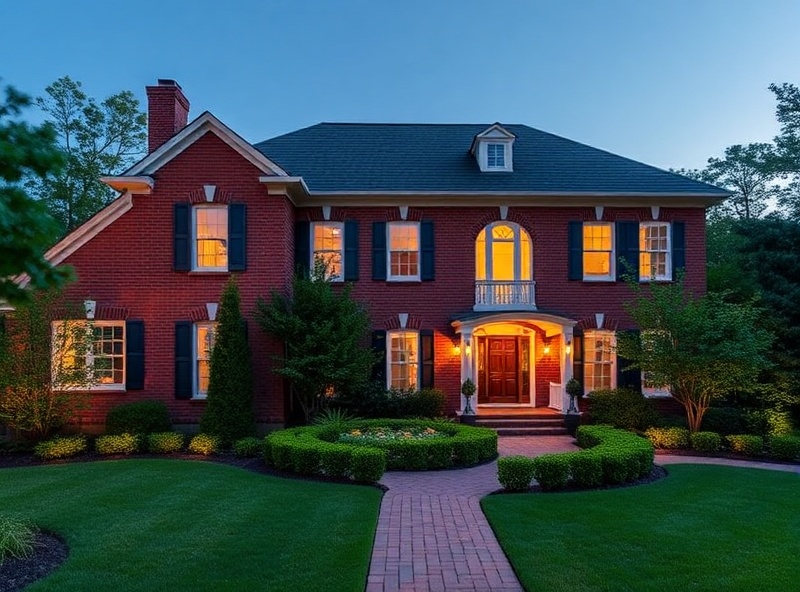 Colonial luxury custom home