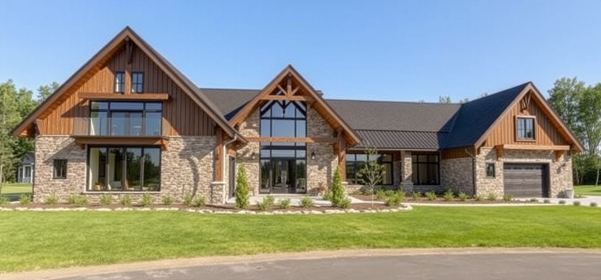 Luxury barndominium exterior
