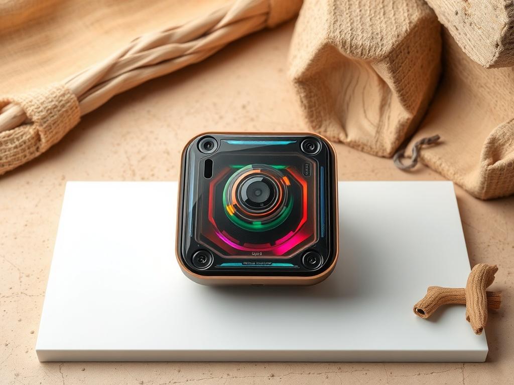 A realistic high resolution of an innovative product design displayed