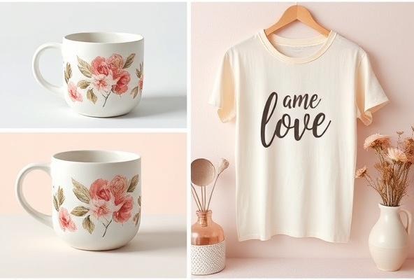 Artwork mockups on products