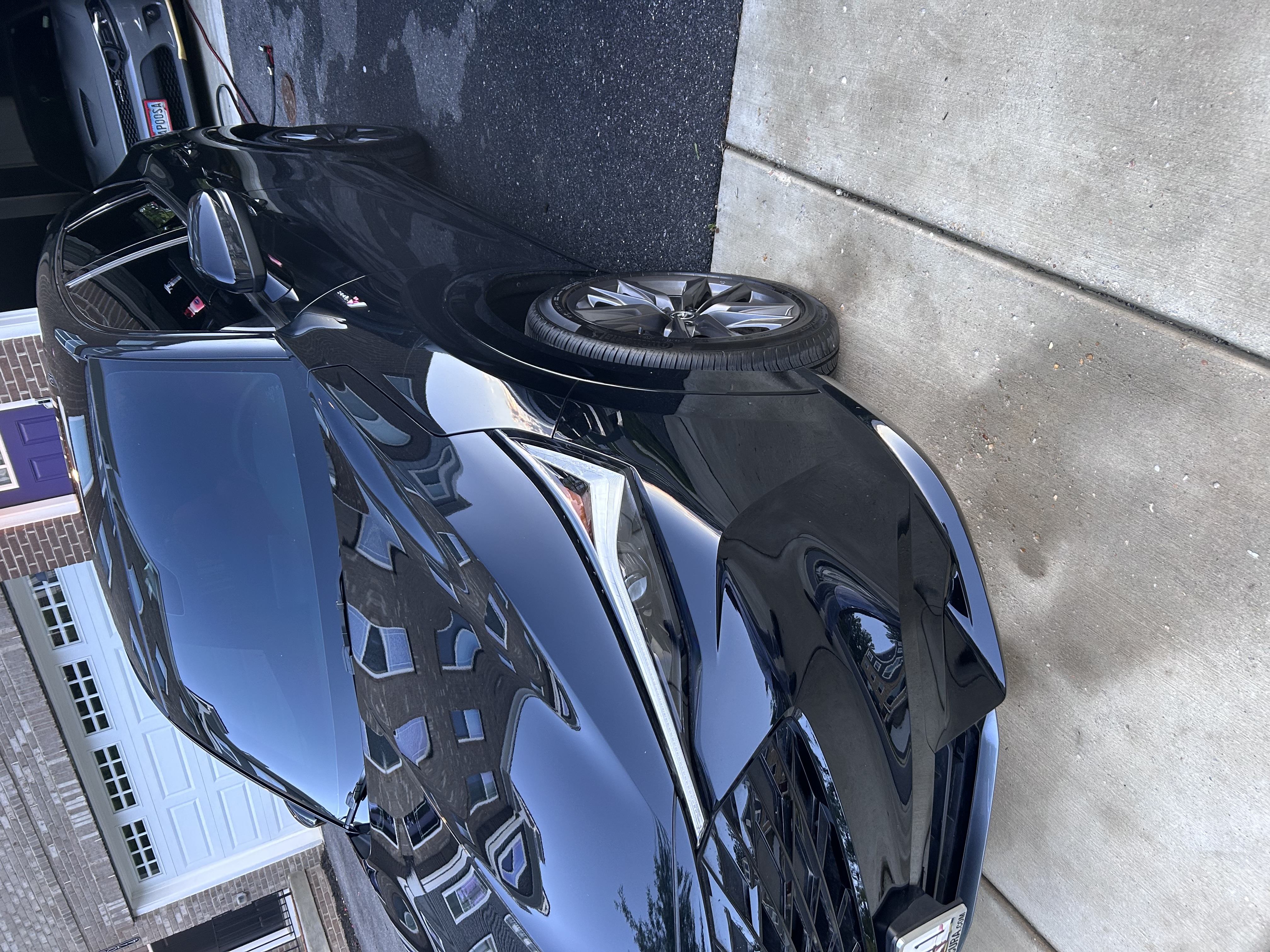 Completed car detailing work