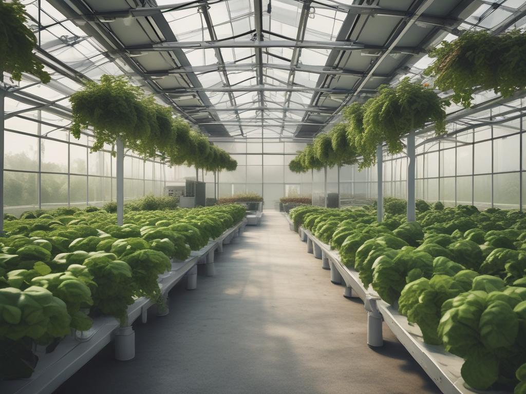 hydroponic greenhouse, urban farming, organic produce
