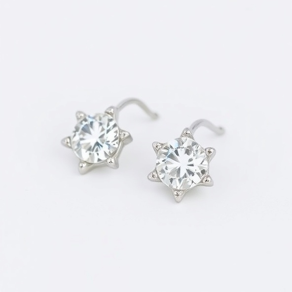 White Gold Earrings