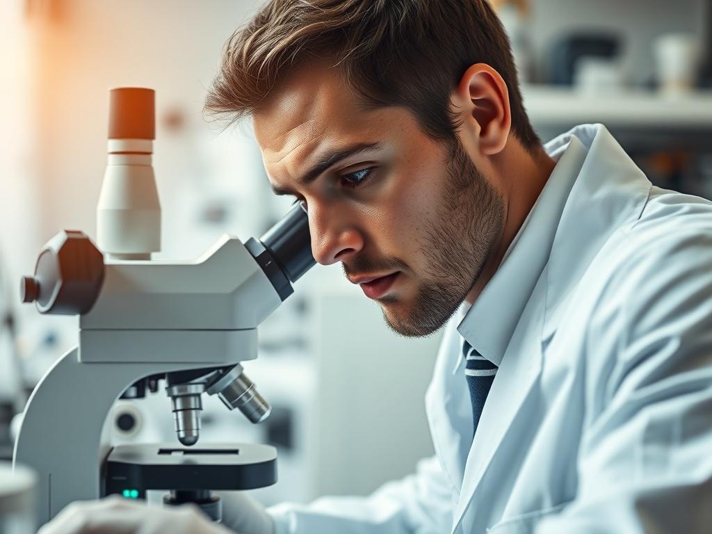 A close up shot of a laboratory setting, showcasing a