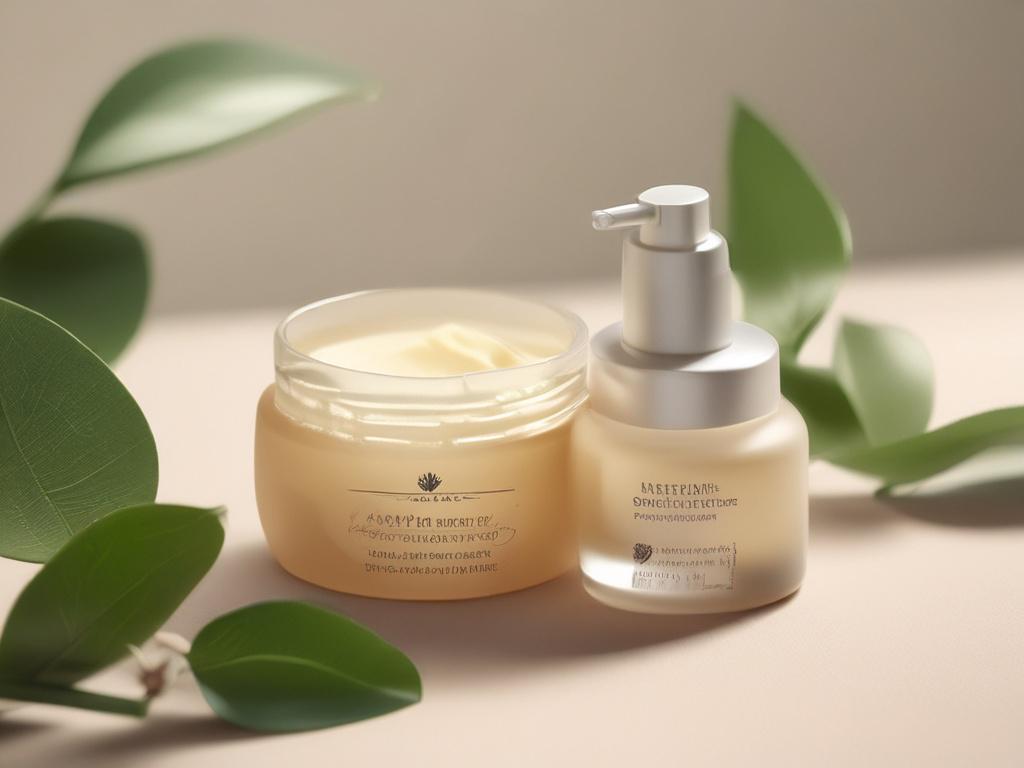 a close up of a natural skincare product, soft neutral
